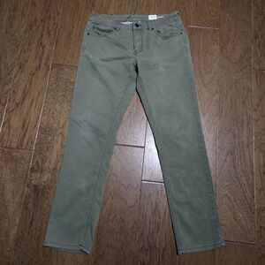 Ezekiel Chopper 305 Mens Green Slim Straight Denim Jeans Size 34x32